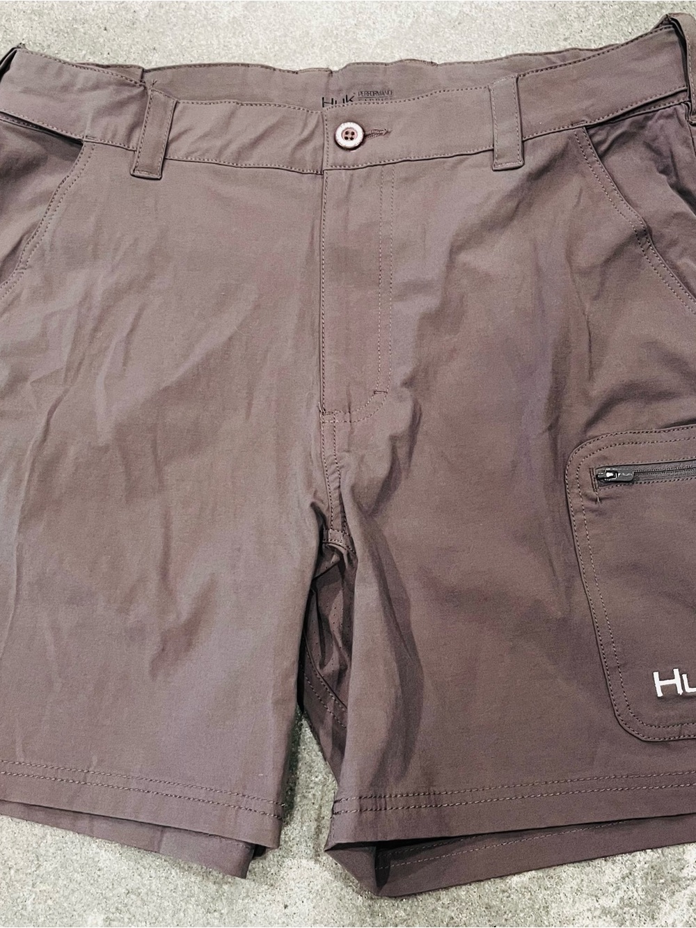Huk Fishing Gray Men's 5 Pocket Shorts